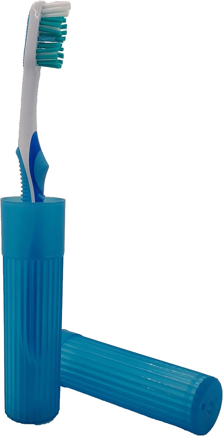American Comb Toothbrush Holder (Blue) - Made in The USA. W/Ventilation Holes. - Image 1
